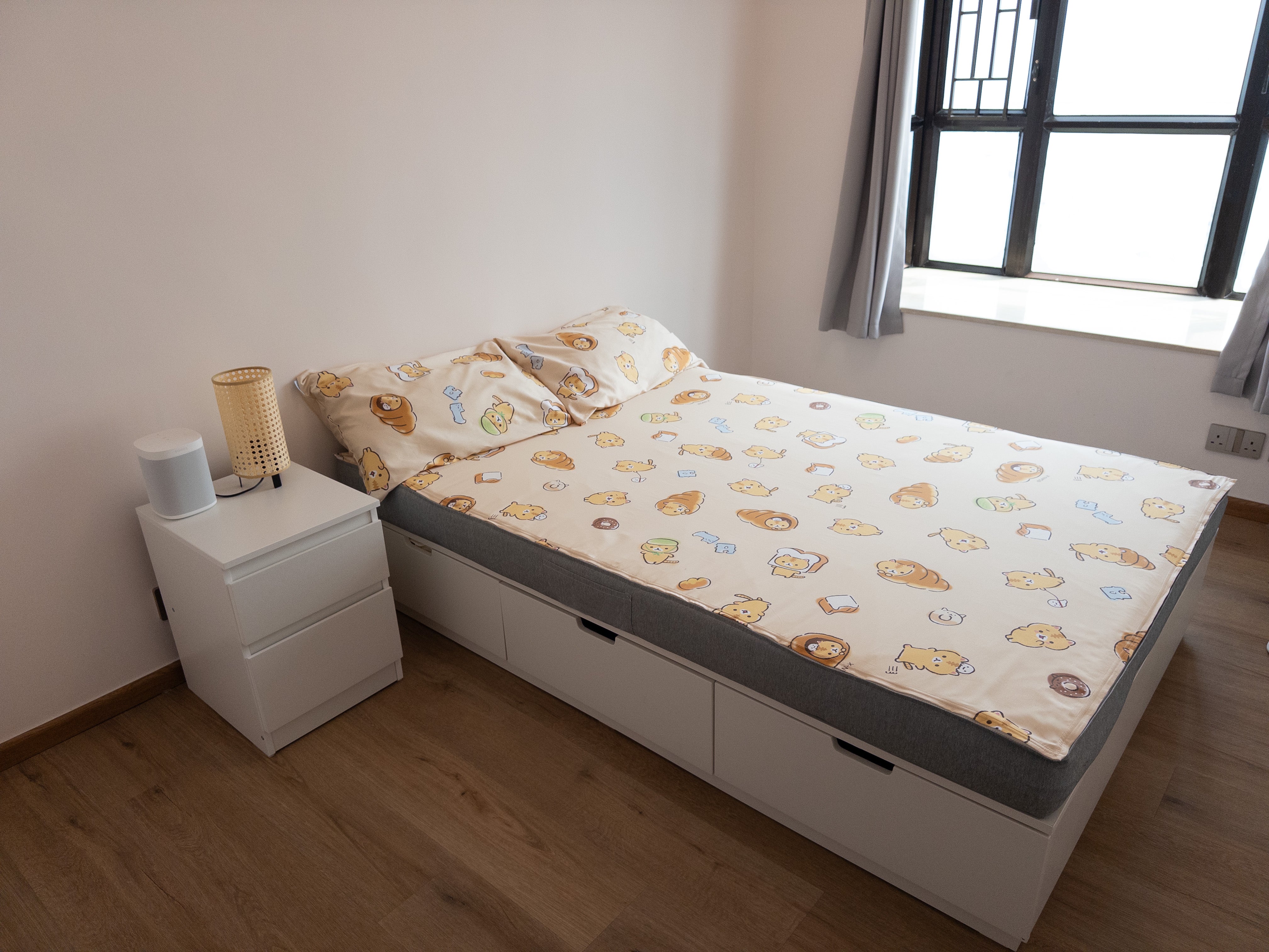 Top Sheet + Pillowcase x 2|Gen. 2 Cotton|Coronya® Cats Bakery