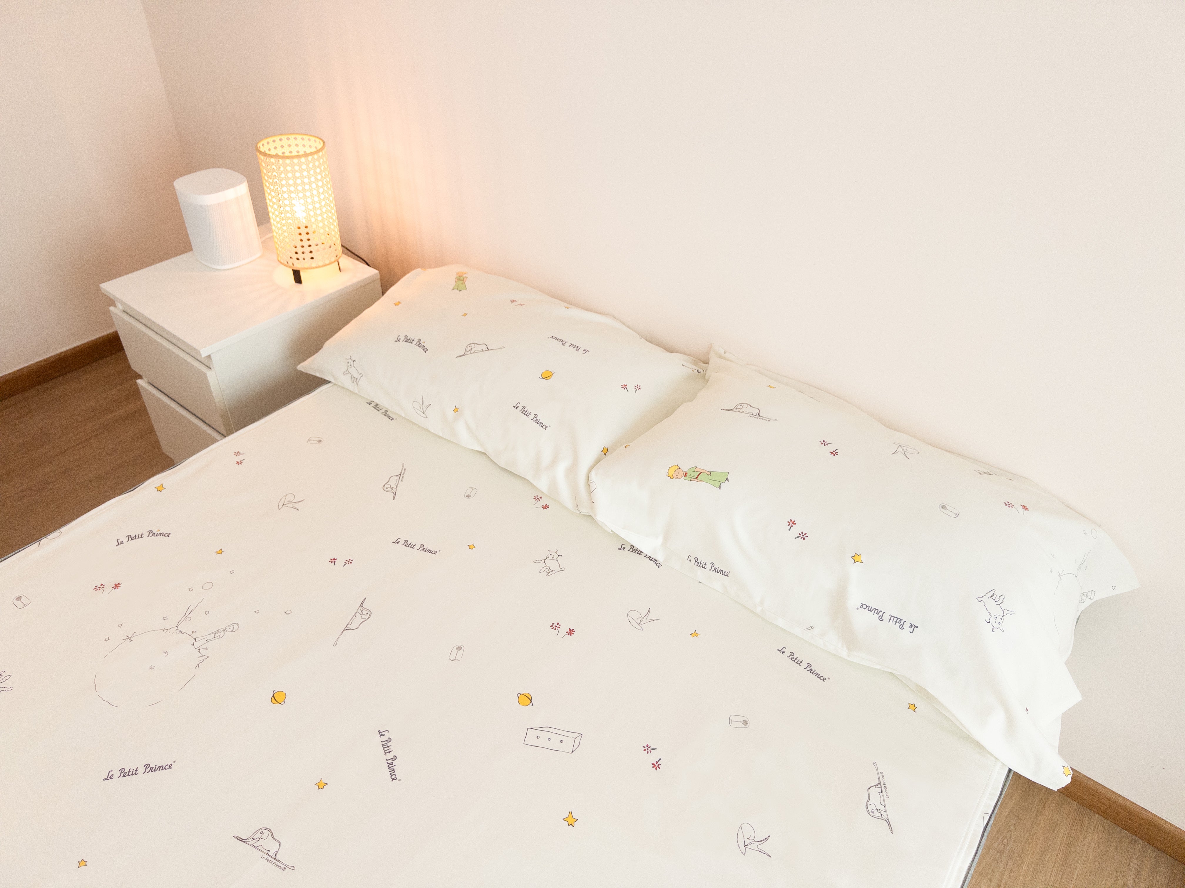 床面連枕頭套兩個|Gen. 2 全棉|Le Petit Prince® 小王子 Classic