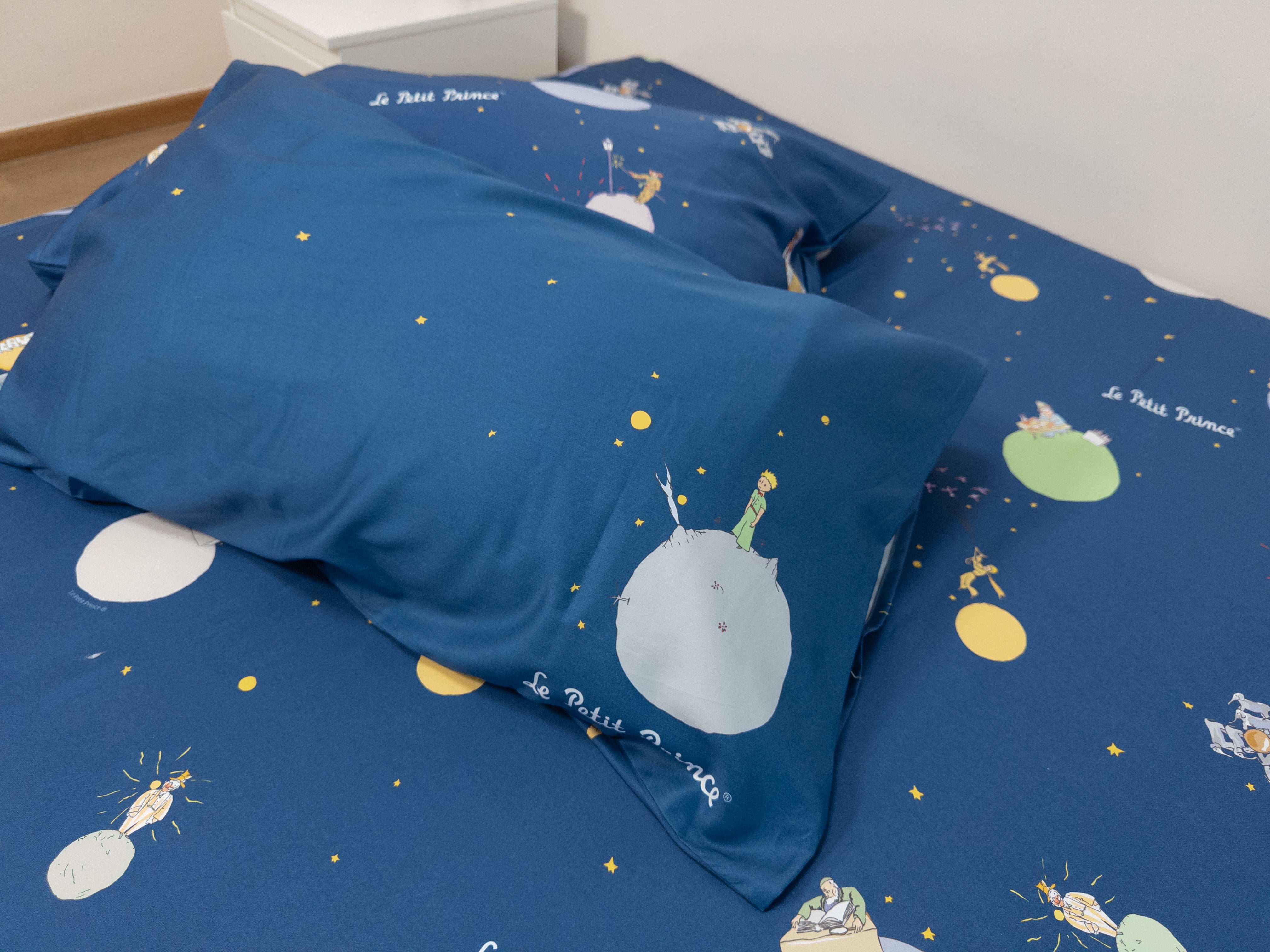 床面連枕頭套兩個|Gen. 2 全棉|Le Petit Prince® 小王子 Journey