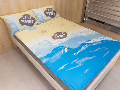 床面連枕頭套兩個｜全棉 (Gen. 2)｜Dustykid® 海灘週末