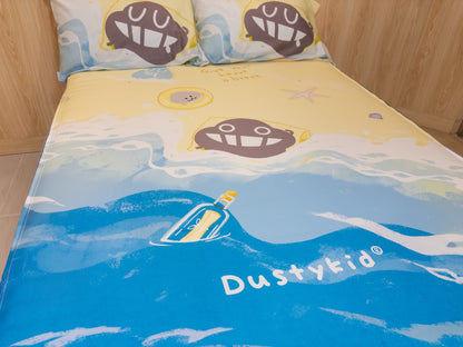 床面連枕頭套兩個｜全棉 (Gen. 2)｜Dustykid® 海灘週末