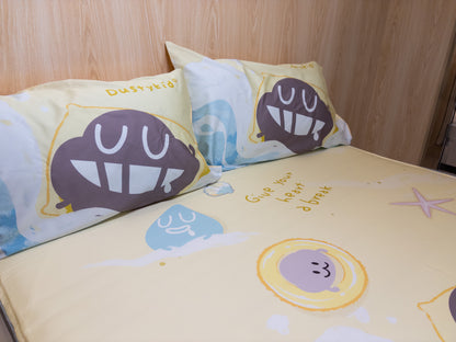 床面連枕頭套兩個｜全棉 (Gen. 2)｜Dustykid® 海灘週末