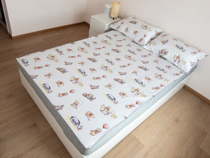 Bedding with two pillowcases | Gen. 2 100% Cotton | Winnie the Pooh® Balloon Adventure