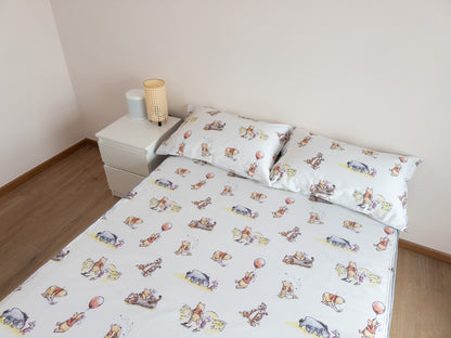 Bedding with two pillowcases | Gen. 2 100% Cotton | Winnie the Pooh® Balloon Adventure