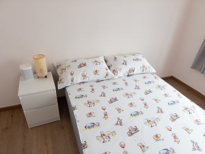 Bedding with two pillowcases | Gen. 2 100% Cotton | Winnie the Pooh® Balloon Adventure