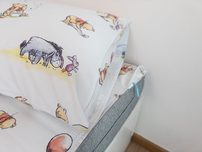 Bedding with two pillowcases | Gen. 2 100% Cotton | Winnie the Pooh® Balloon Adventure