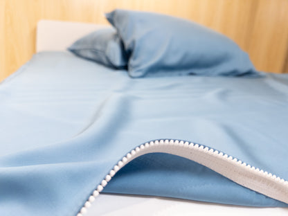 床面連枕頭套兩個｜ULTRA FINE 細滑 (Gen. 2)｜Azure 碧藍