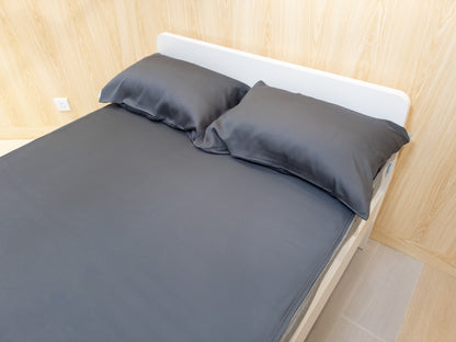 床面連枕頭套兩個｜ULTRA FINE 細滑 (Gen. 2)｜Charcoal 深灰