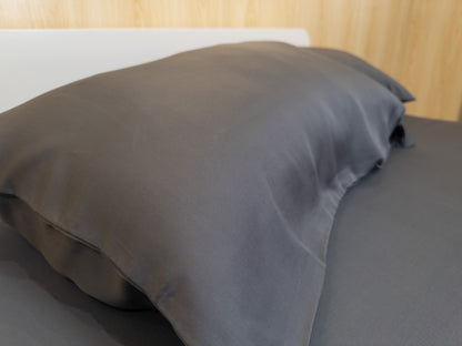 床面連枕頭套兩個｜ULTRA FINE 細滑 (Gen. 2)｜Charcoal 深灰